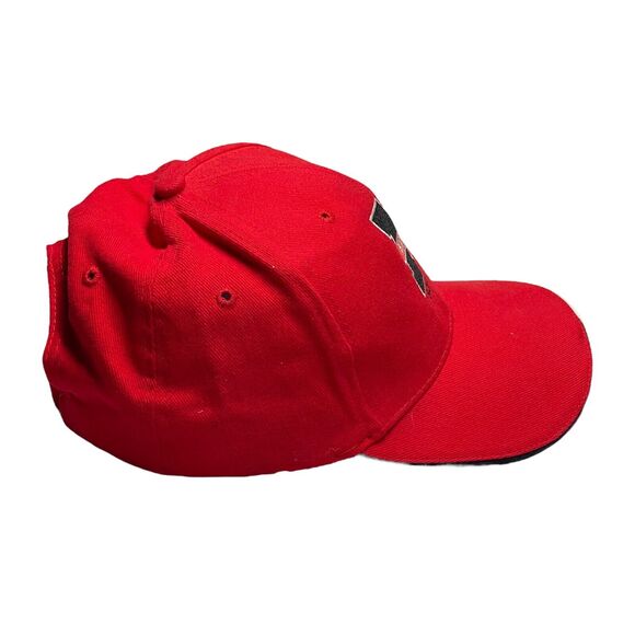 Mansfield Softball Men's One Size Red 100% Cotton Adjustable Fitted Hat/Cap - Picture 4 of 6